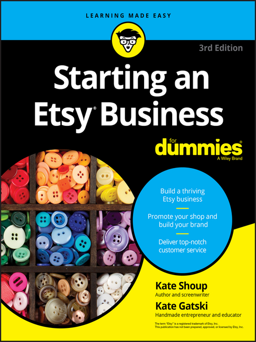 Title details for Starting an Etsy Business For Dummies by Kate Shoup - Wait list